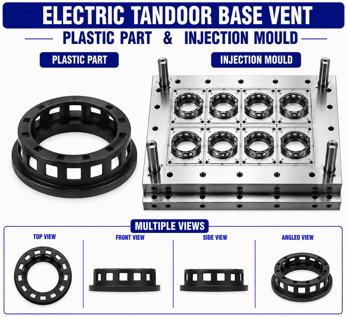 Electric Tandoor Plastic Base Vent Mould and Moulding Service